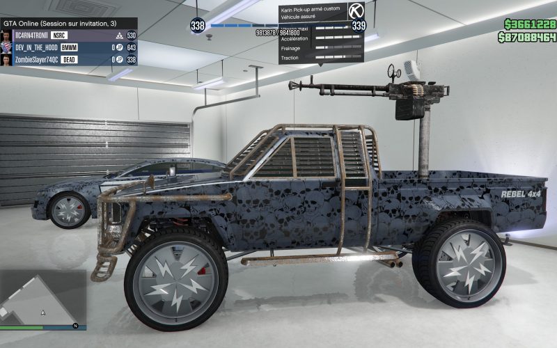 PICKUP ARMÉ