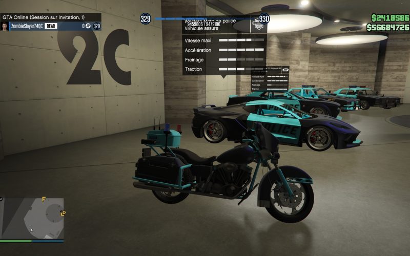MOTO DE POLICE