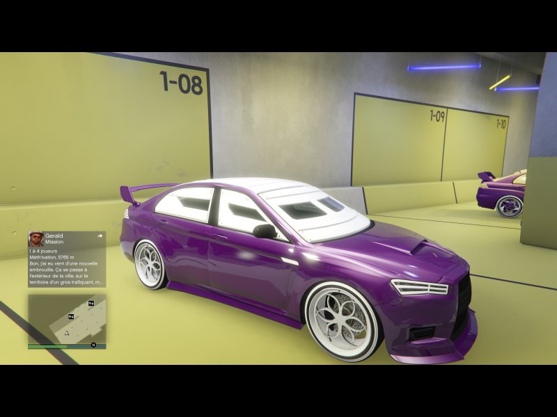 KURUMA BLINDÉE MAUVE BLANCHE