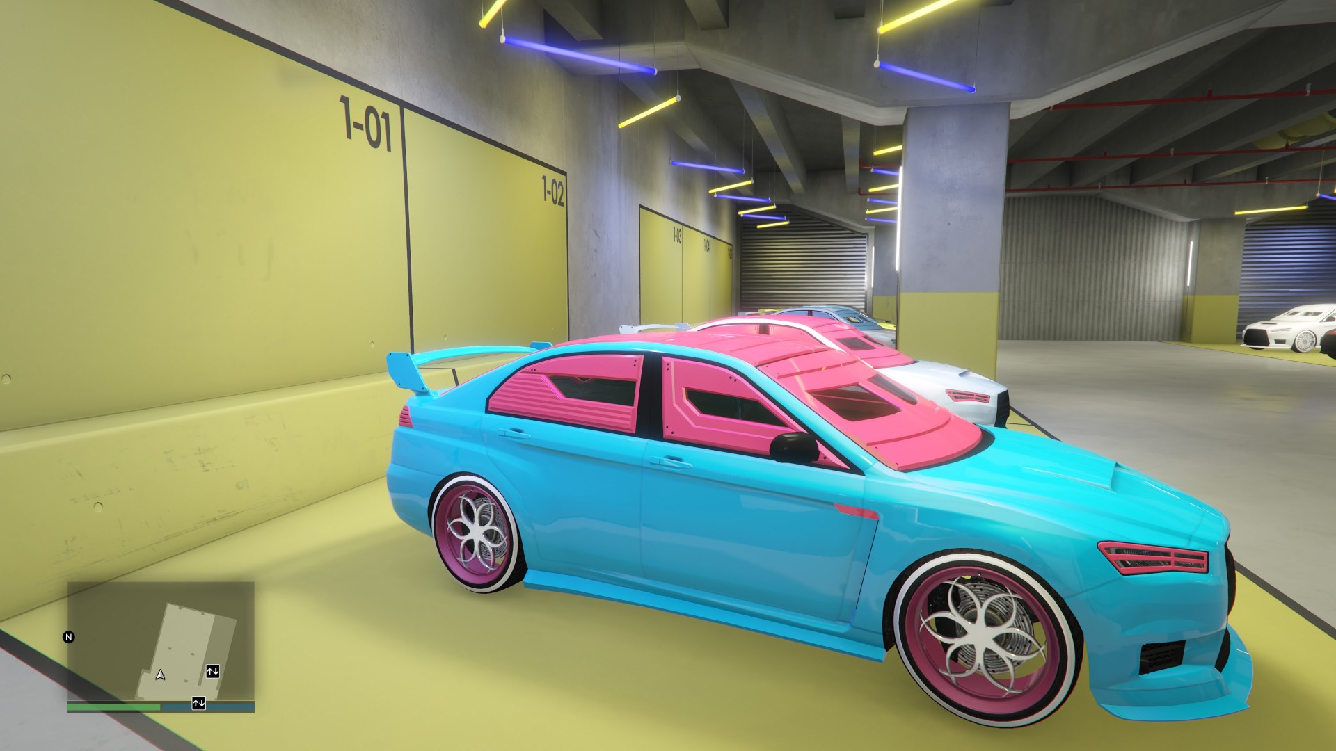 KURUMA BLINDÉE BLEUE ROSE
