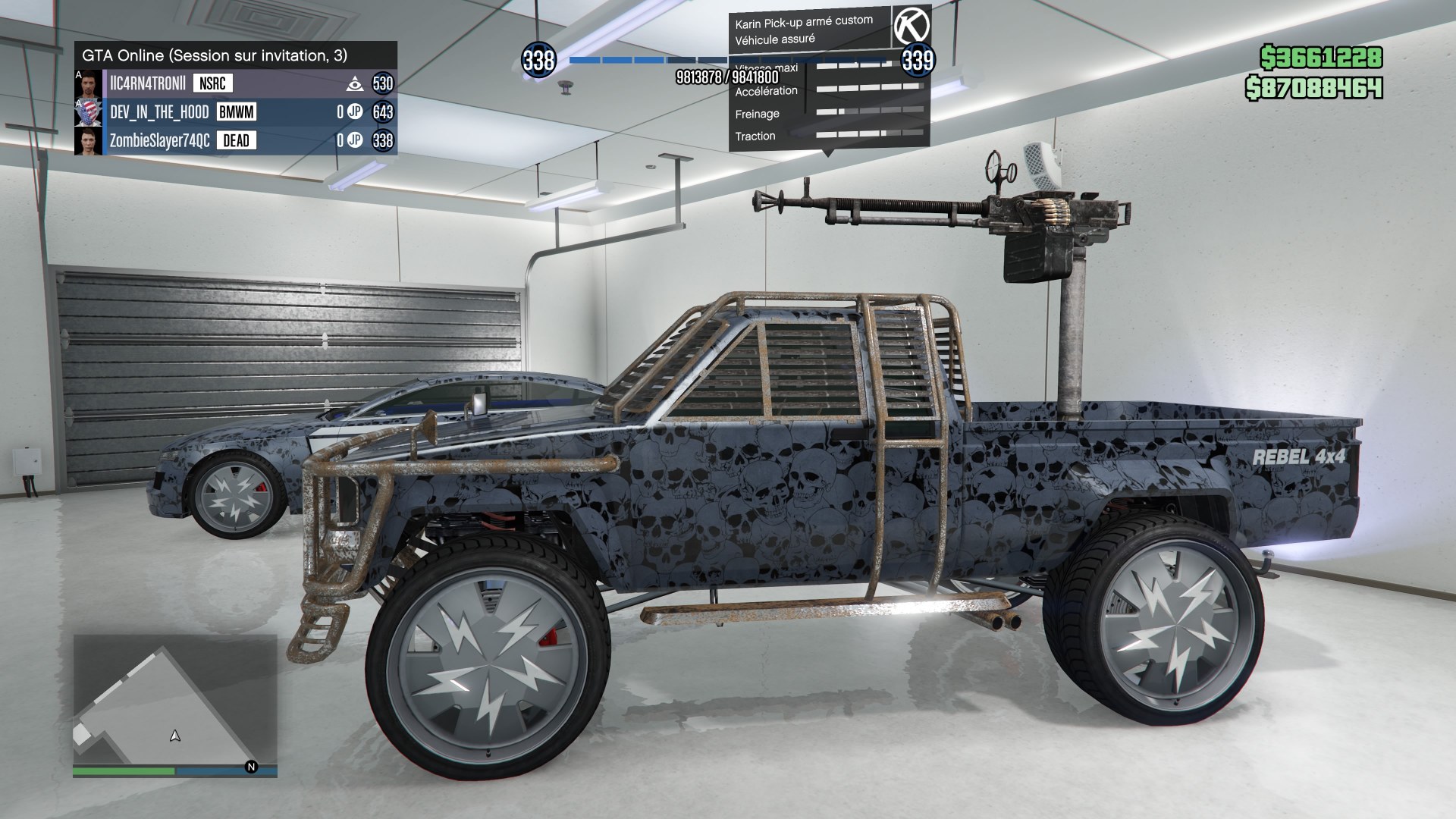 PICKUP ARMÉ