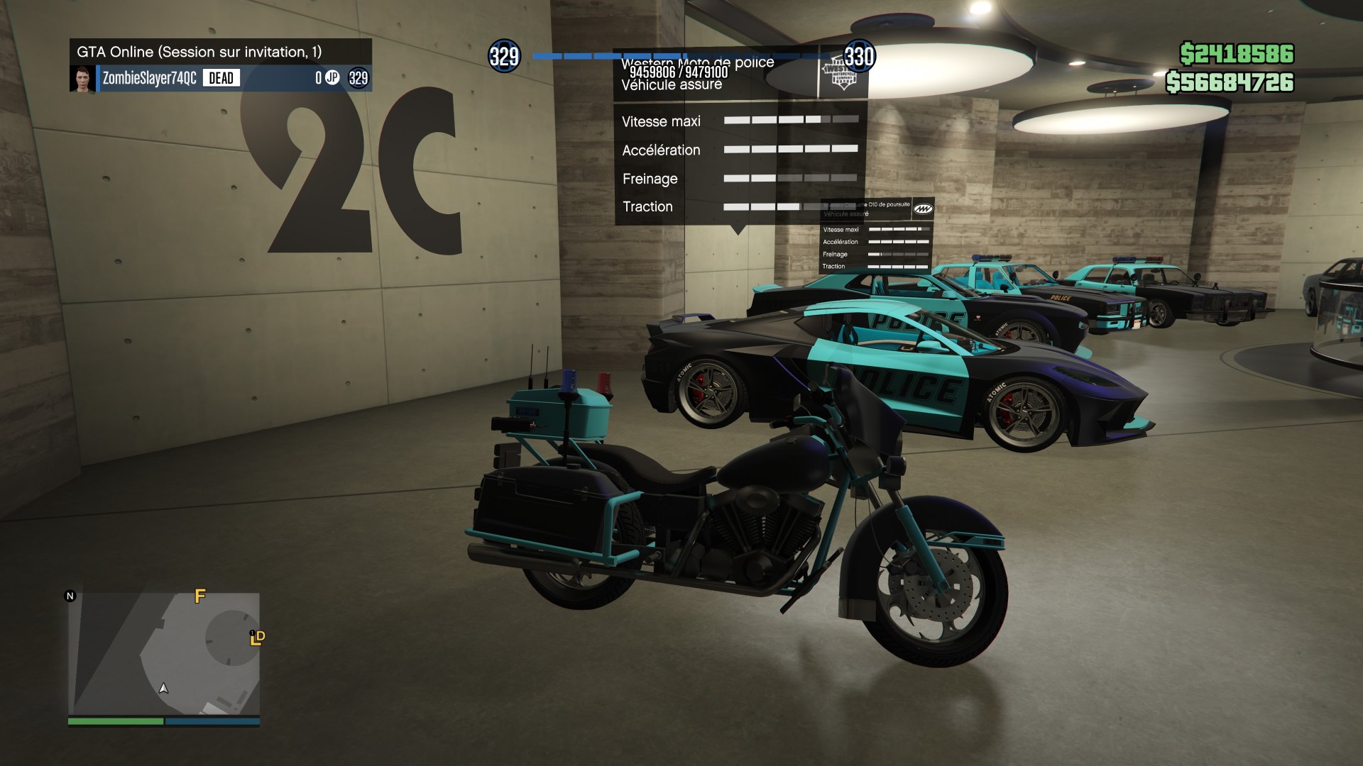MOTO DE POLICE