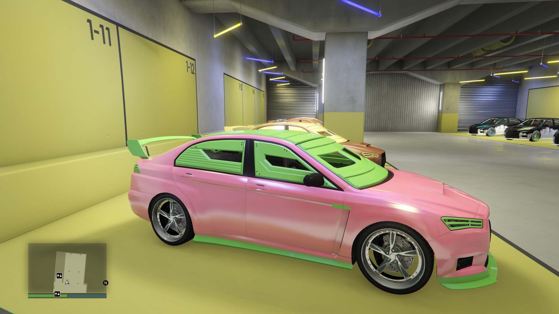 KURUMA BLINDÉE ROSE VERTE